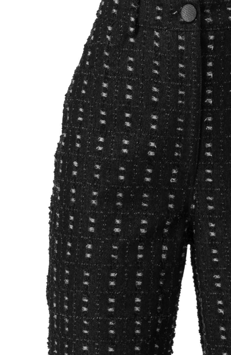 IVONNE Textured Wide-Leg Jeans, Alternate, color, Black