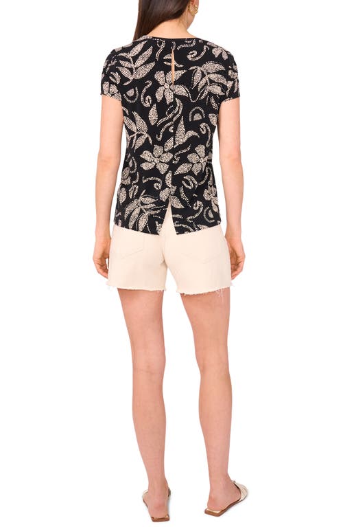 VINCE CAMUTO VINCE CAMUTO KEYHOLE SHORT SLEEVE TOP