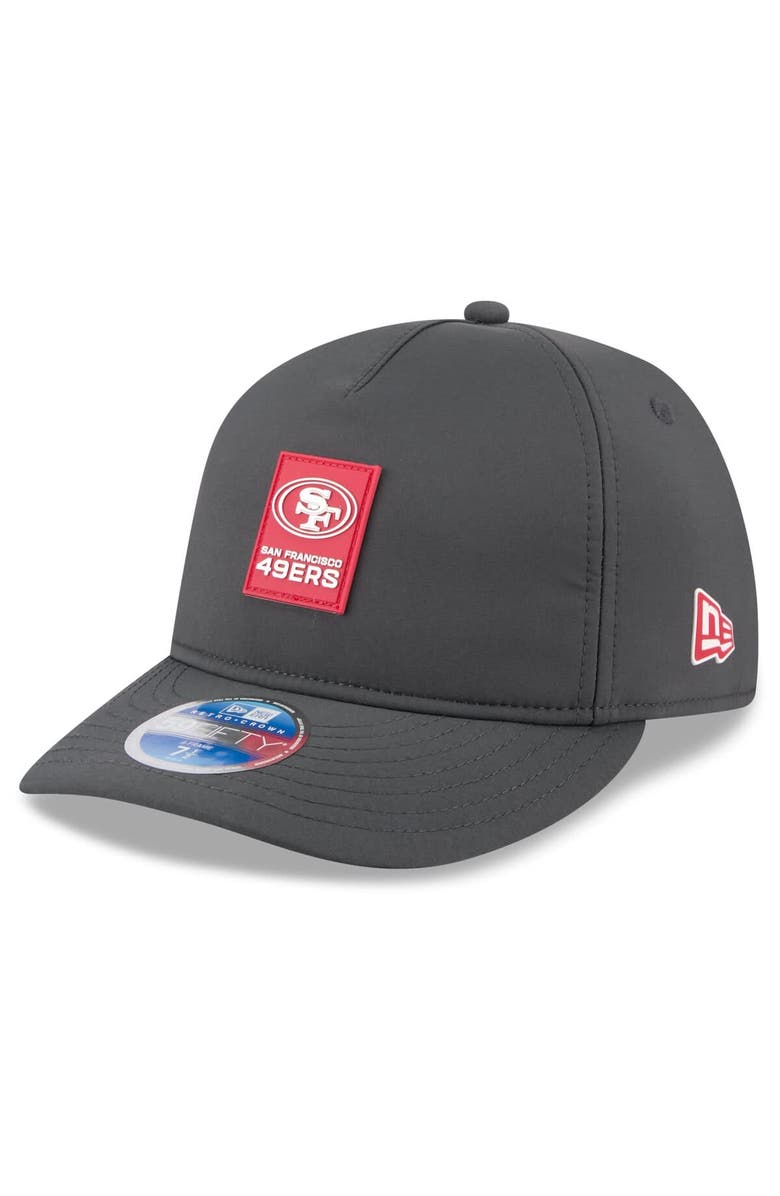 New Era Men's New Era Charcoal San Francisco 49ers 2025 Sideline Cold Weather Retro Crown 59FIFTY Fitted Hat, Main, color, 
