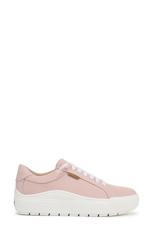Dr. Scholl's Women's Time Off Go Closed Round Toe Lace Up Platform Sneakers In Blush