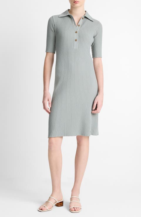 Rib Polo Dress