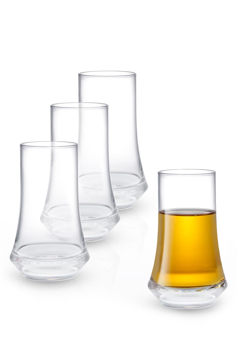 JoyJolt Cosmos Set of 4 Shot Glasses, Alternate, color, Clear