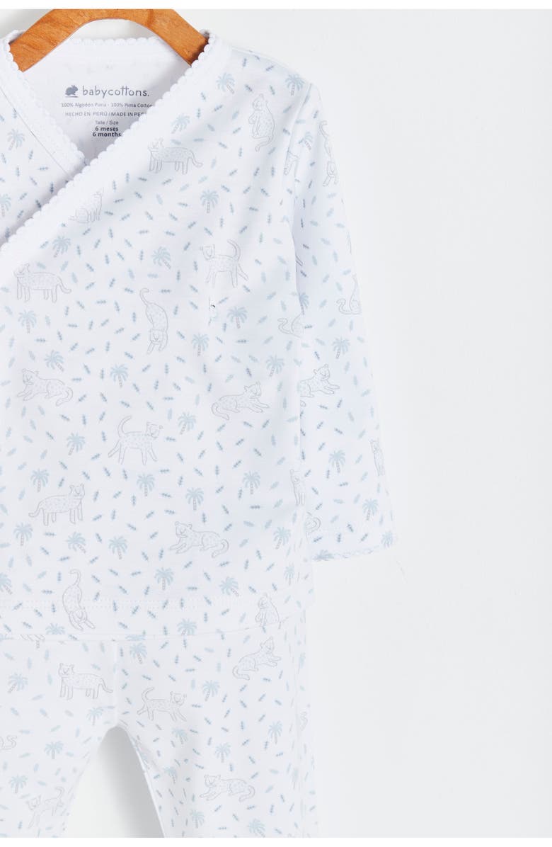 Babycottons Premium Peruvian Pima Cotton Tiggy Kimono & Pants Set for Infant, Alternate, color, Printed