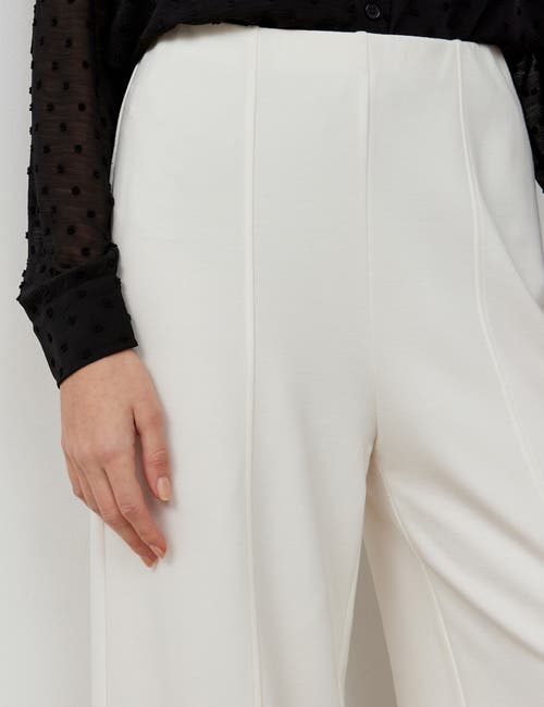 Finery London Matilda Ponte Jersey Trousers In White