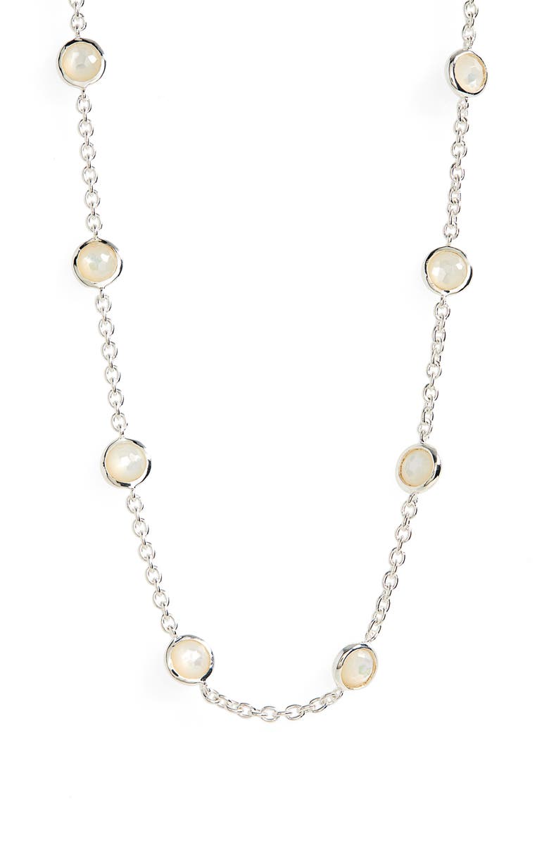 Ippolita Lollipop<sup>®</sup> Stone Station Necklace, Main, color, Silver
