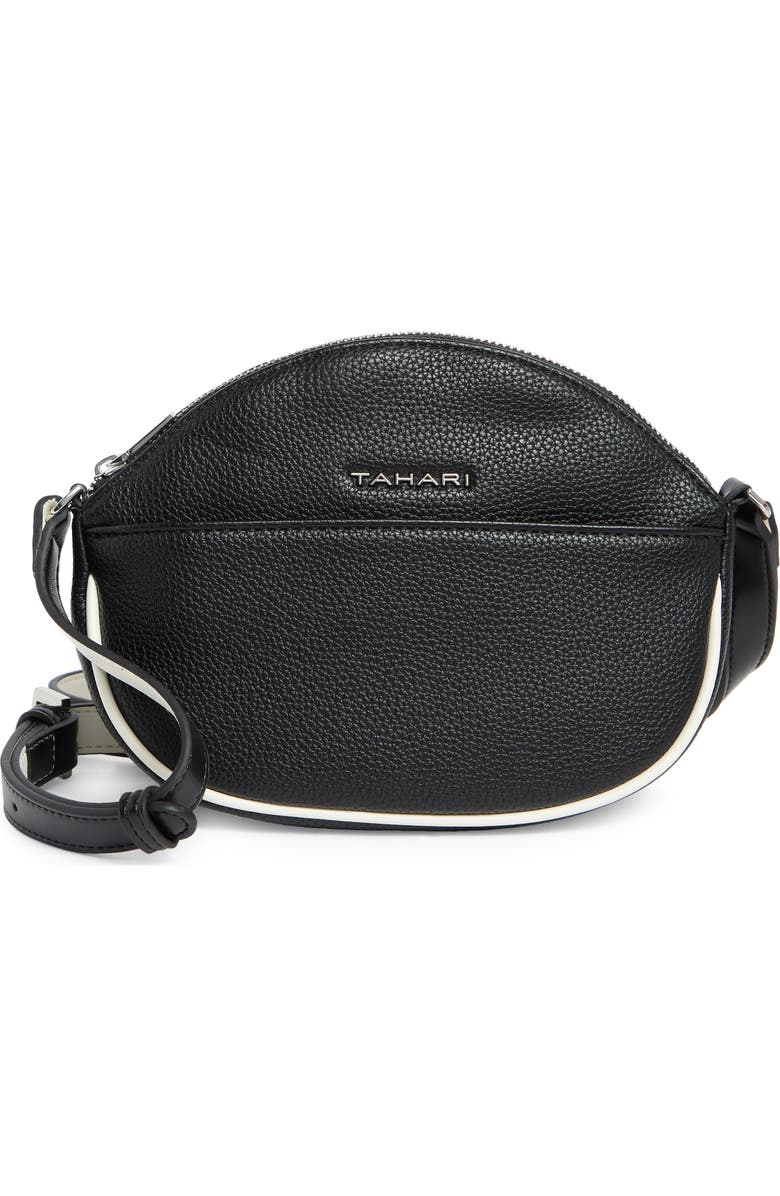 Tahari Crosby Crescent Crossbody Bag, Main, color,