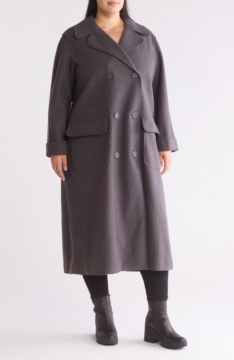 MAX STUDIO Double Breasted Coat, Main, color,