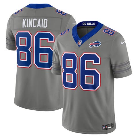 Men's Nike Dalton Kincaid Gray Buffalo Bills Nickel City Vapor F.U.S.E. Stitched Limited Jersey