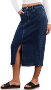 Wash Lab Denim Lucy Denim Midi Skirt
