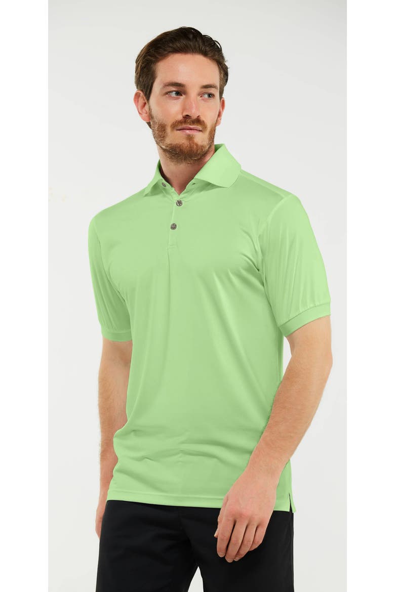 Lightweight Performance Stretch Golf Polo Shirt, Main, color, Lime Green