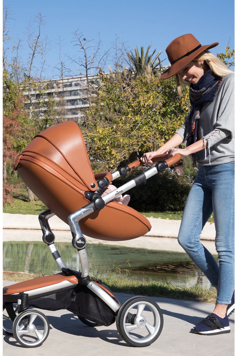 Xari Aluminum Chassis Stroller with Reversible Reclining Seat & Carrycot, Alternate, color, SNOW WHITE / BLACK AND WHITE