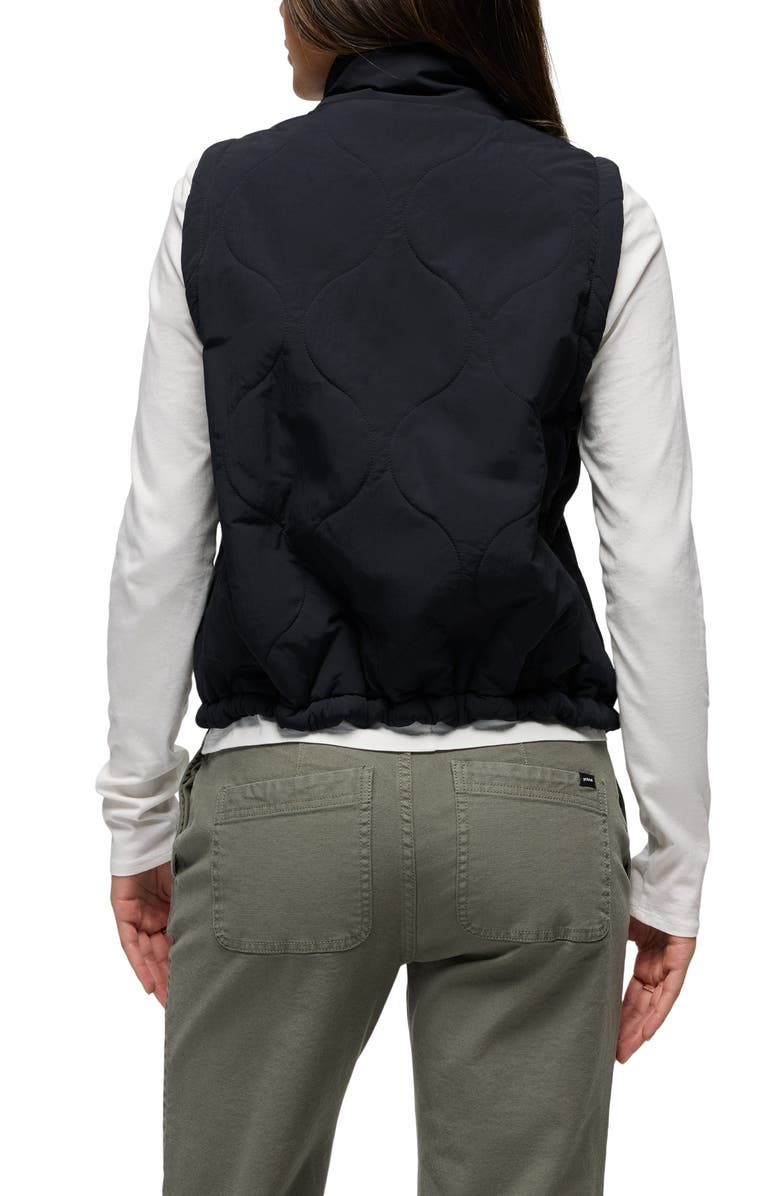prAna Encinitas Quilted Vest, Alternate, color, Black