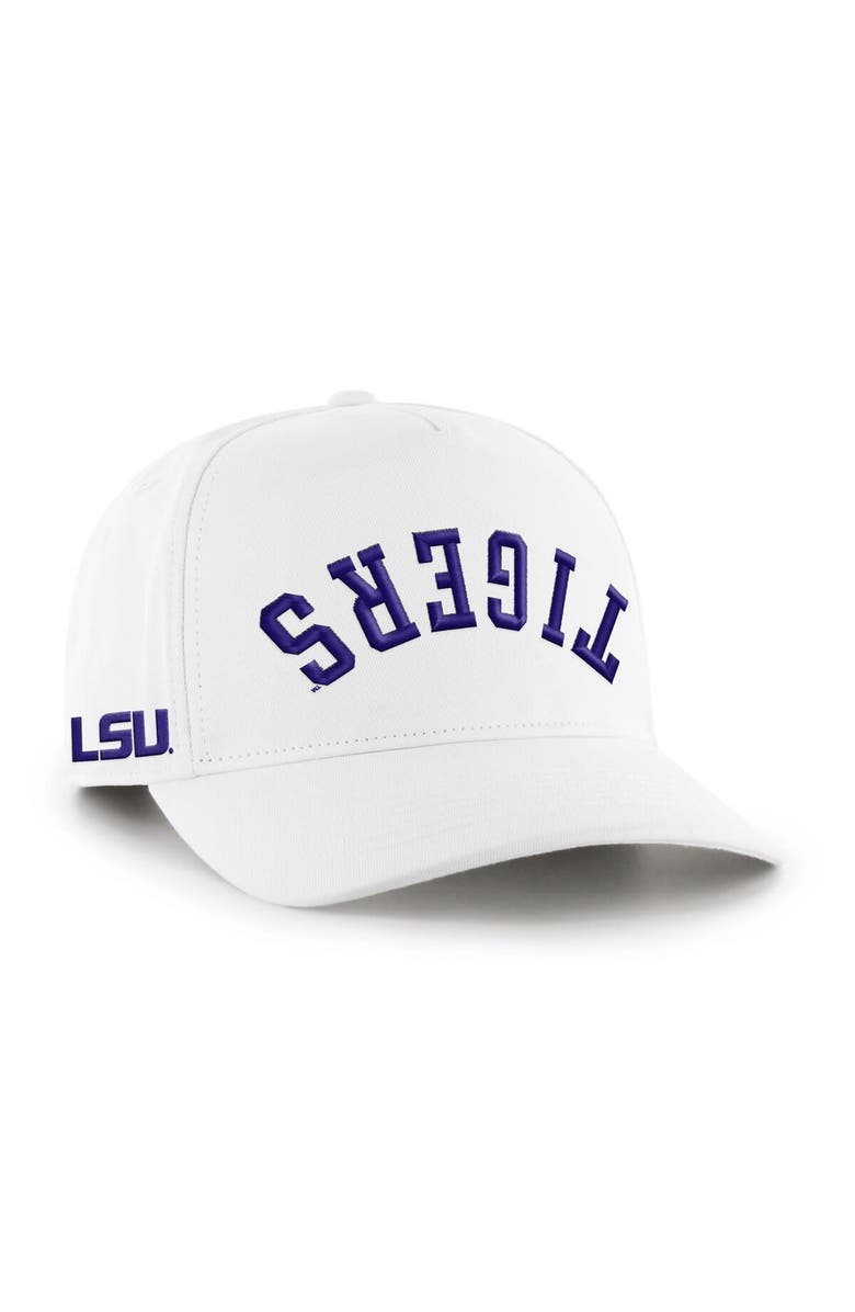 '47 Men's '47 White LSU Tigers Flip Script Hitch Adjustable Hat, Main, color, 