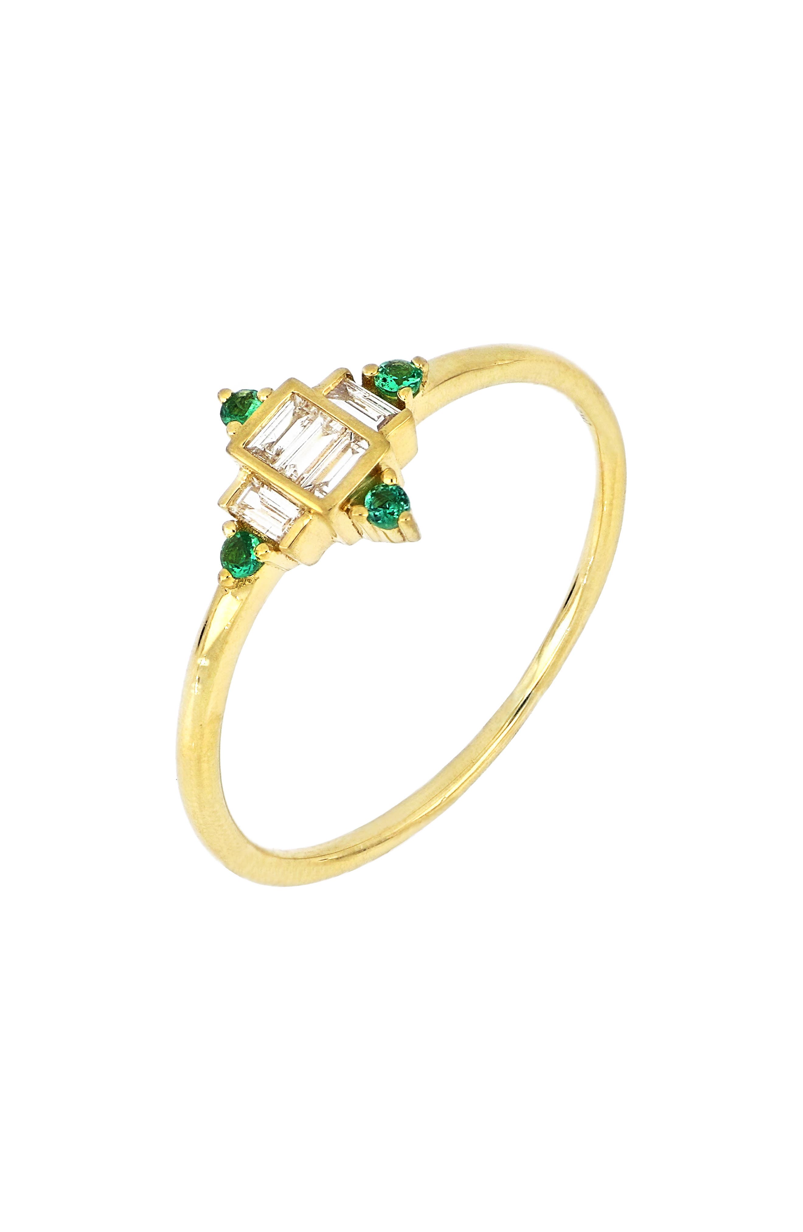 Bony Levy El Mar 18K Yellow Gold Diamond & Emerald Ring