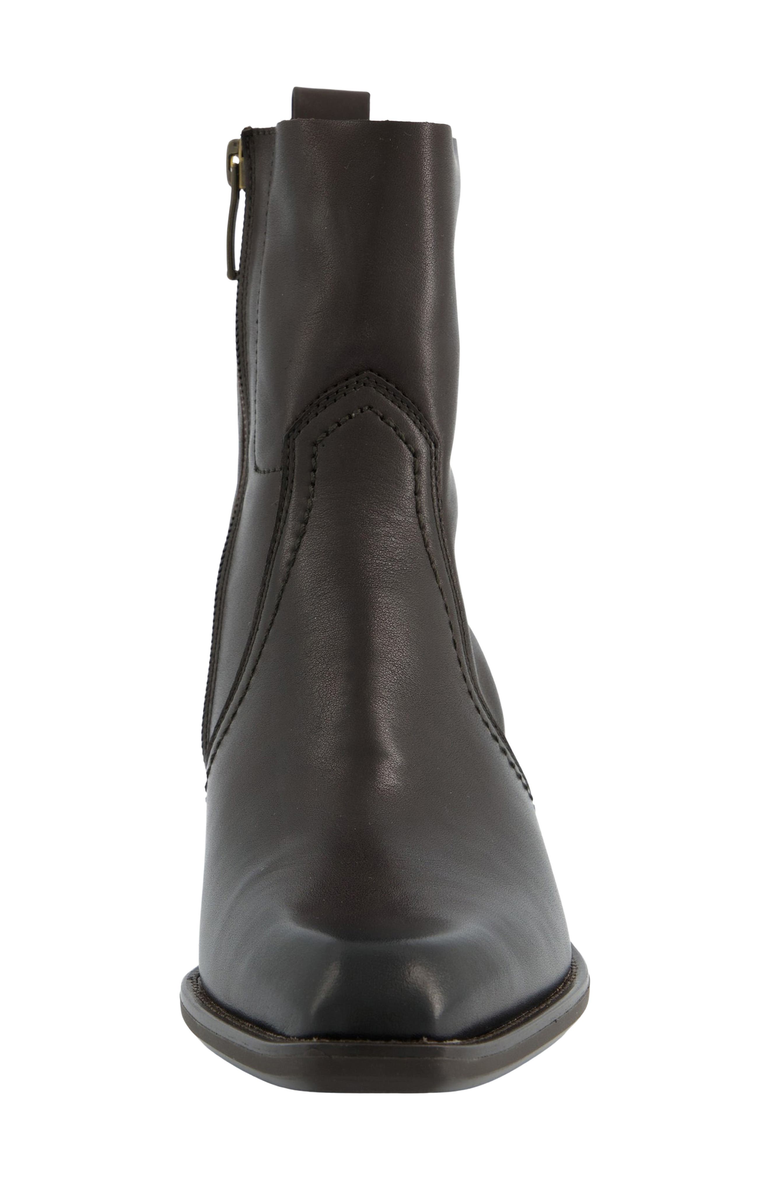 Fortuna Leather Bootie, Alternate, color, ESPRESSO LEATHER