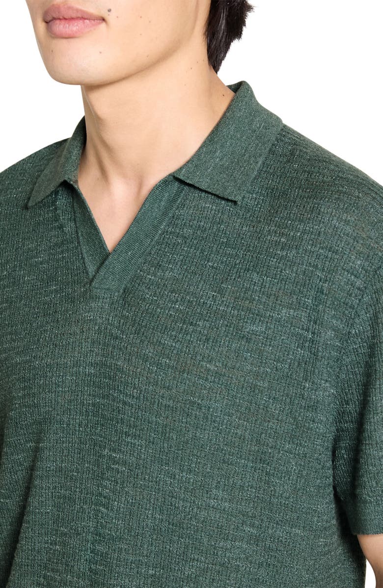 Theory Brenan Linen Blend Polo, Alternate, color, 