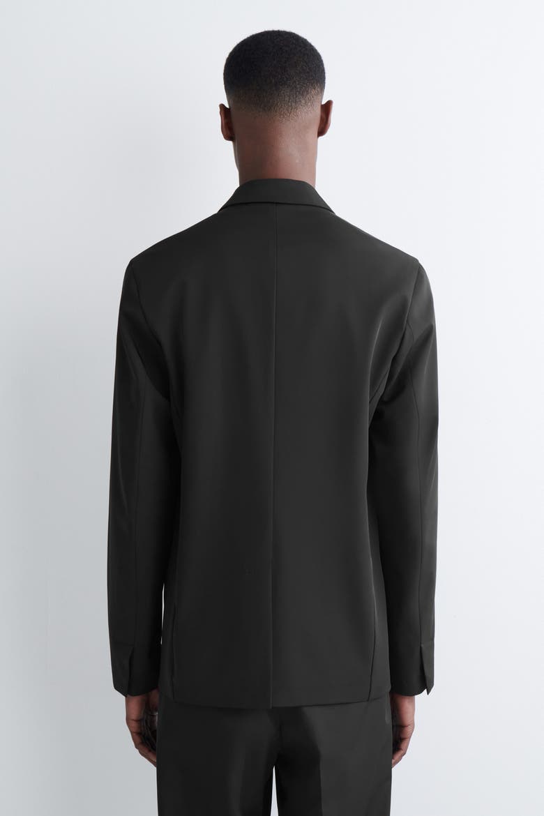 Slim Unstructured Tech-twill Blazer, Alternate, color, BLACK
