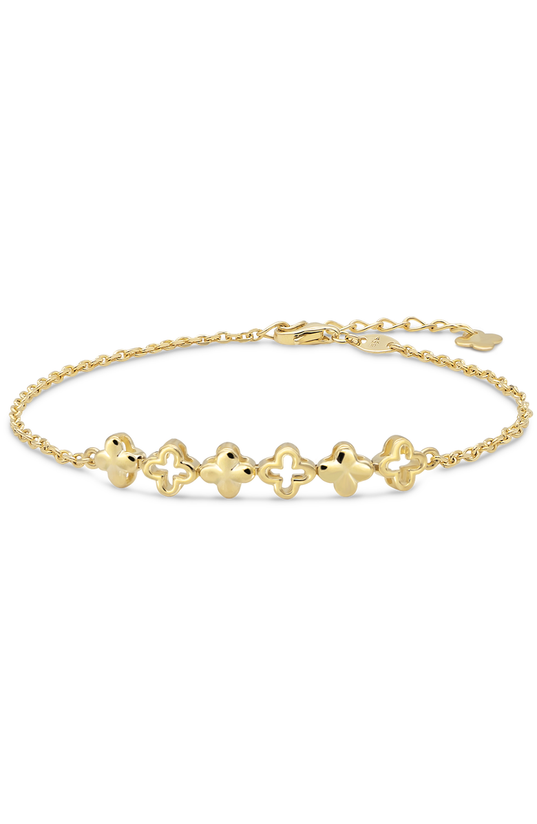 DEVATA Clover Chain Bracelet in 14K Gold, 31mm, Main, color, Yellow Gold