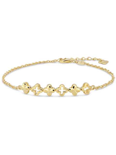 Clover Chain Bracelet in 14K Gold, 31mm