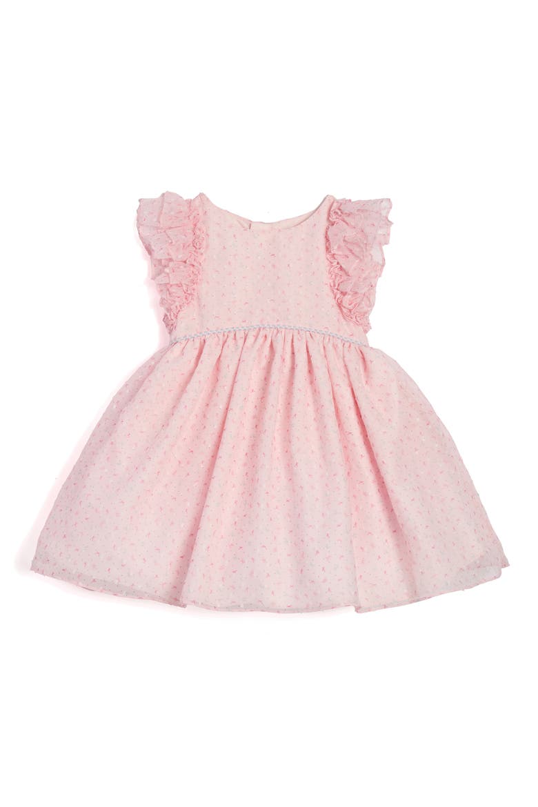Kids' Bow Ruffle Dress, Main, color, PINK