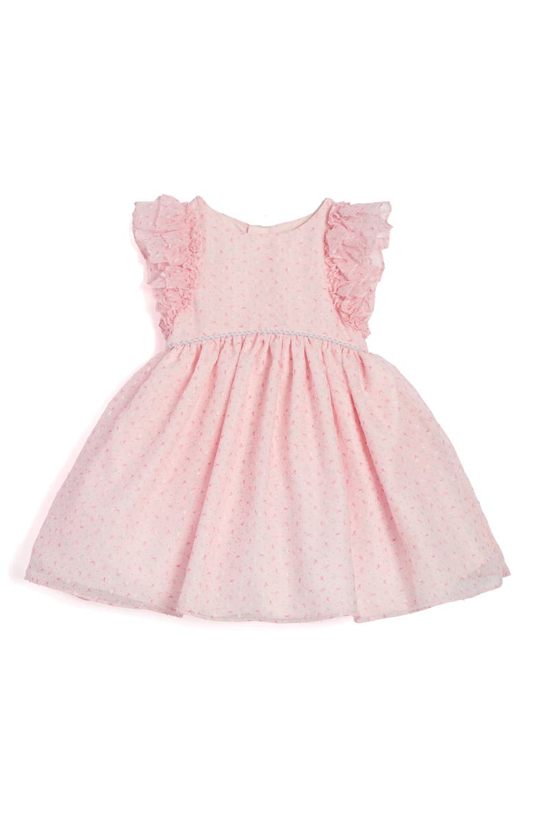 Pippa & Julie Kids' Bow Ruffle Dress, Main, color, Pink