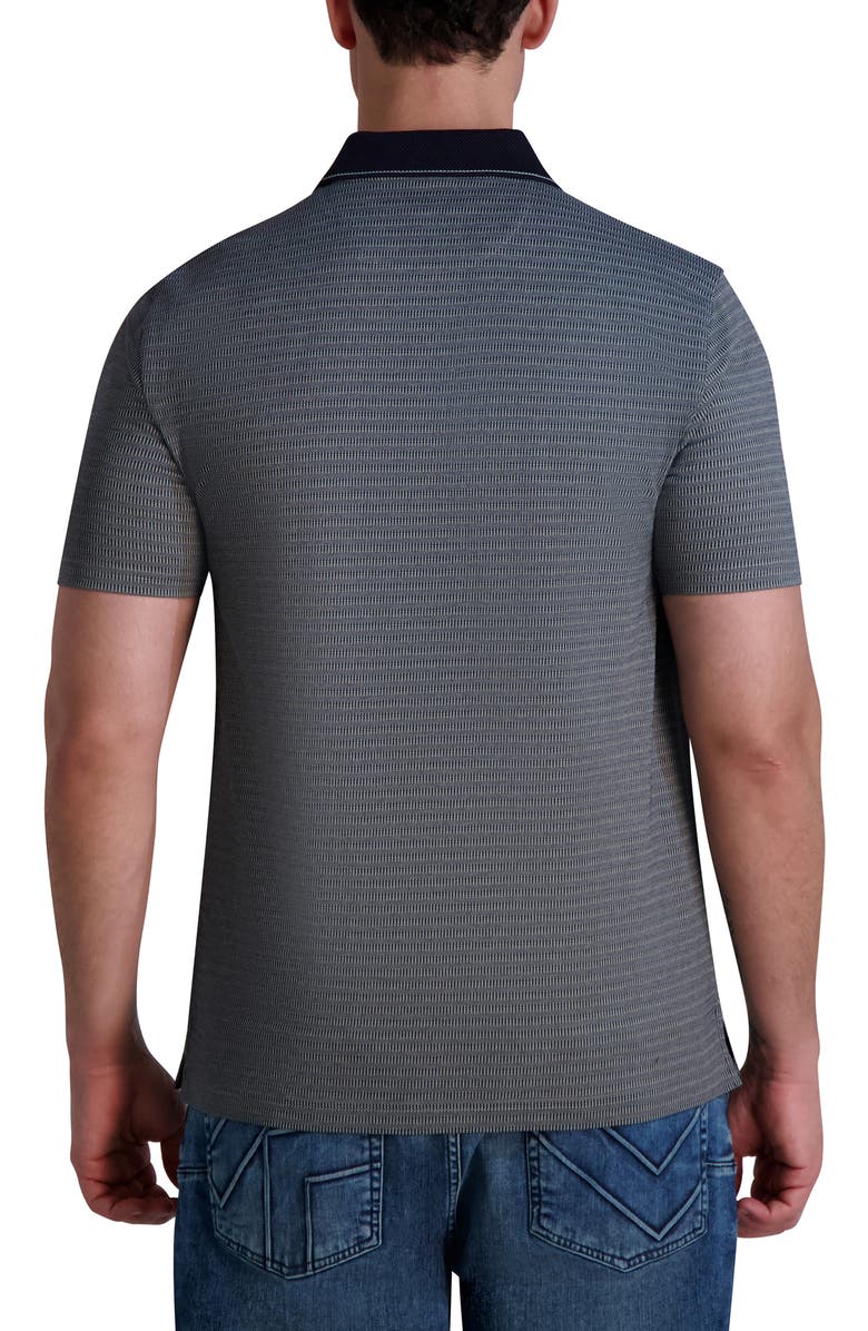 KARL LAGERFELD PARIS Performance Piqué Zip Polo, Alternate, color,