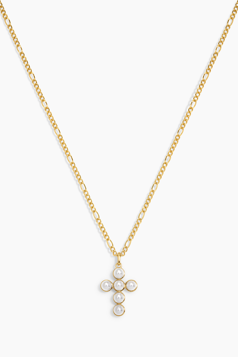 Pearl Cross Necklace