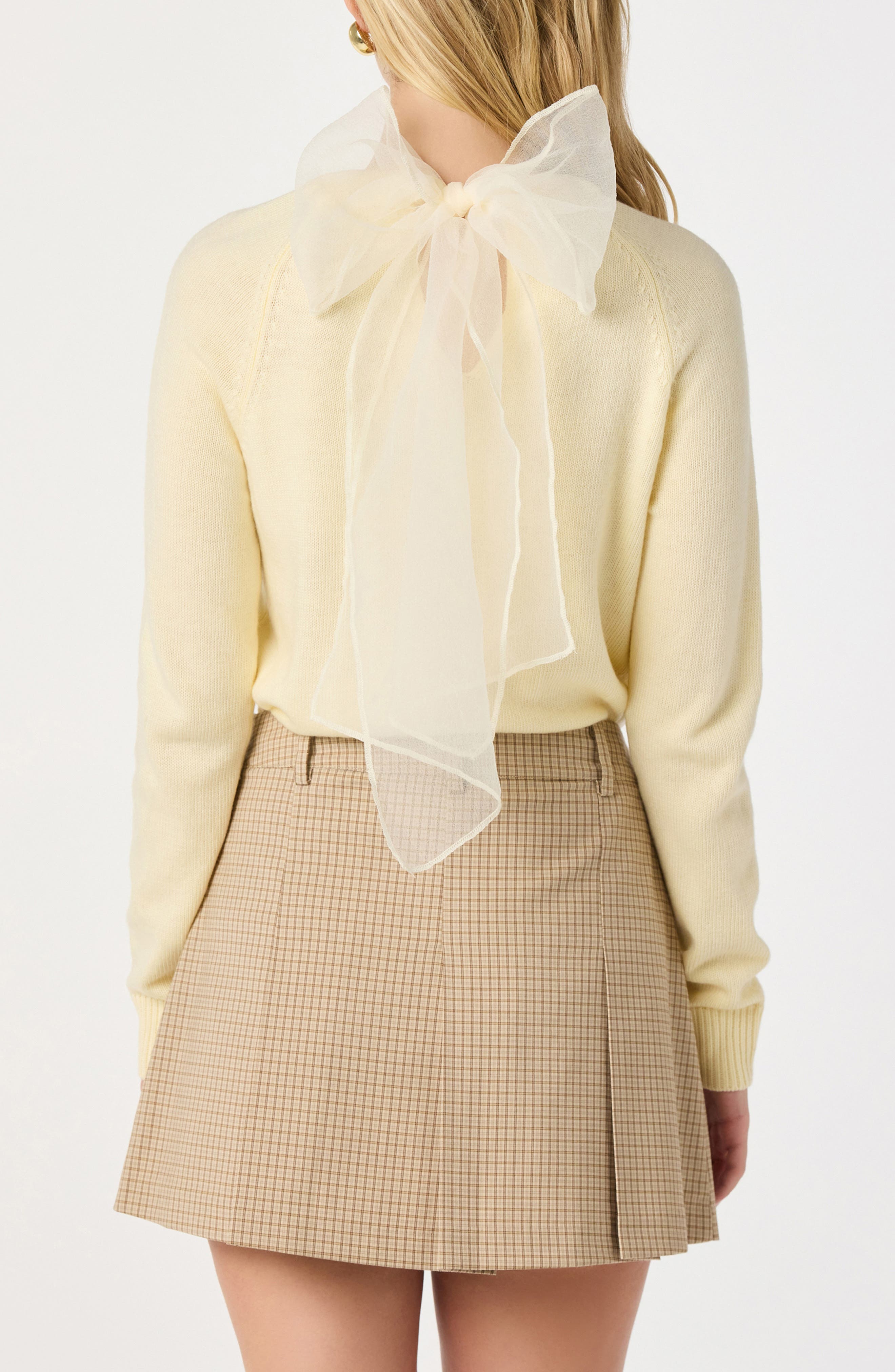 Organza Bow Sweater - image 4