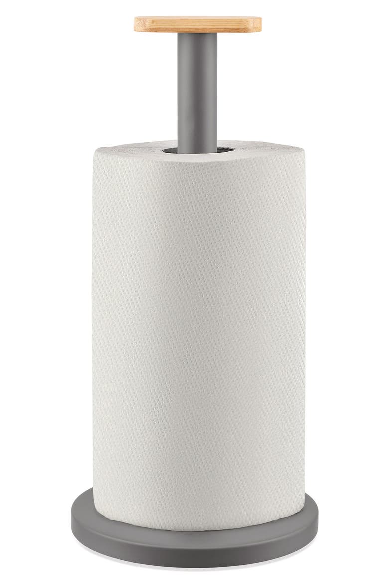 Mattina Paper Towel Roll Holder, Alternate, color, DARK GRAY