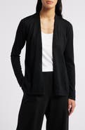 Eileen Fisher Open Front Wool Cardigan