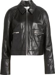 FRAME The Leather Zip Front Jacket