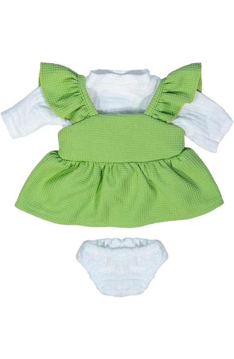 Miniland Doll Outfit for 15" Miniland Dolls, Main, color, Green Multi