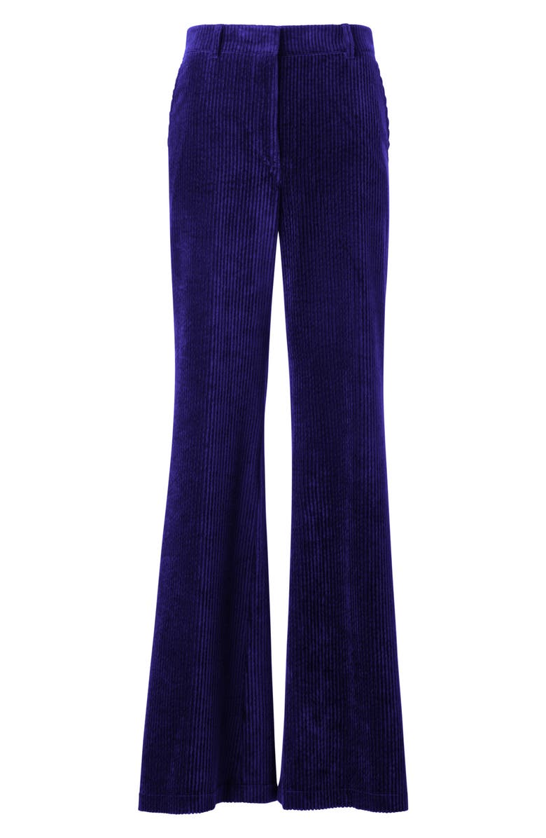 Akris punto Celia Washed Corduroy Bootcut Pants, Alternate, color, Ultra Violet