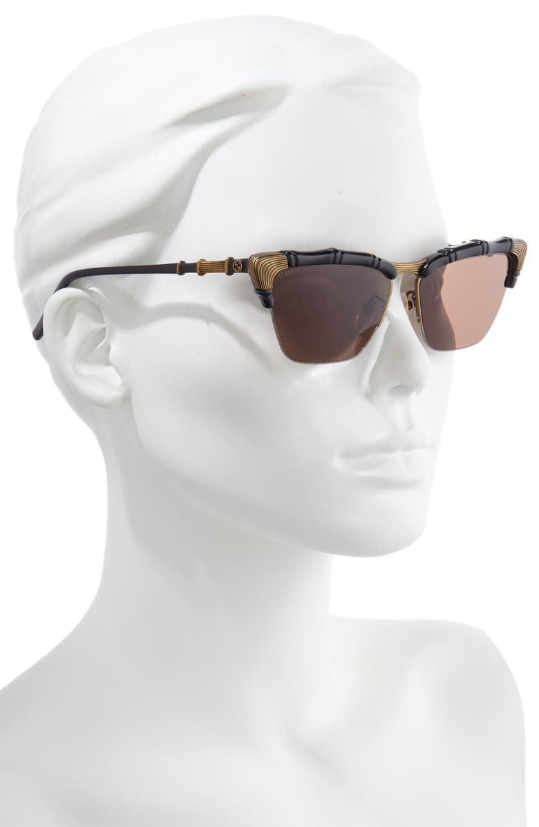 Gucci 58mm Cat Eye Sunglasses, Alternate, color, 