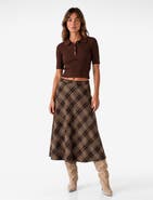 Koton Flared Checked Skirt