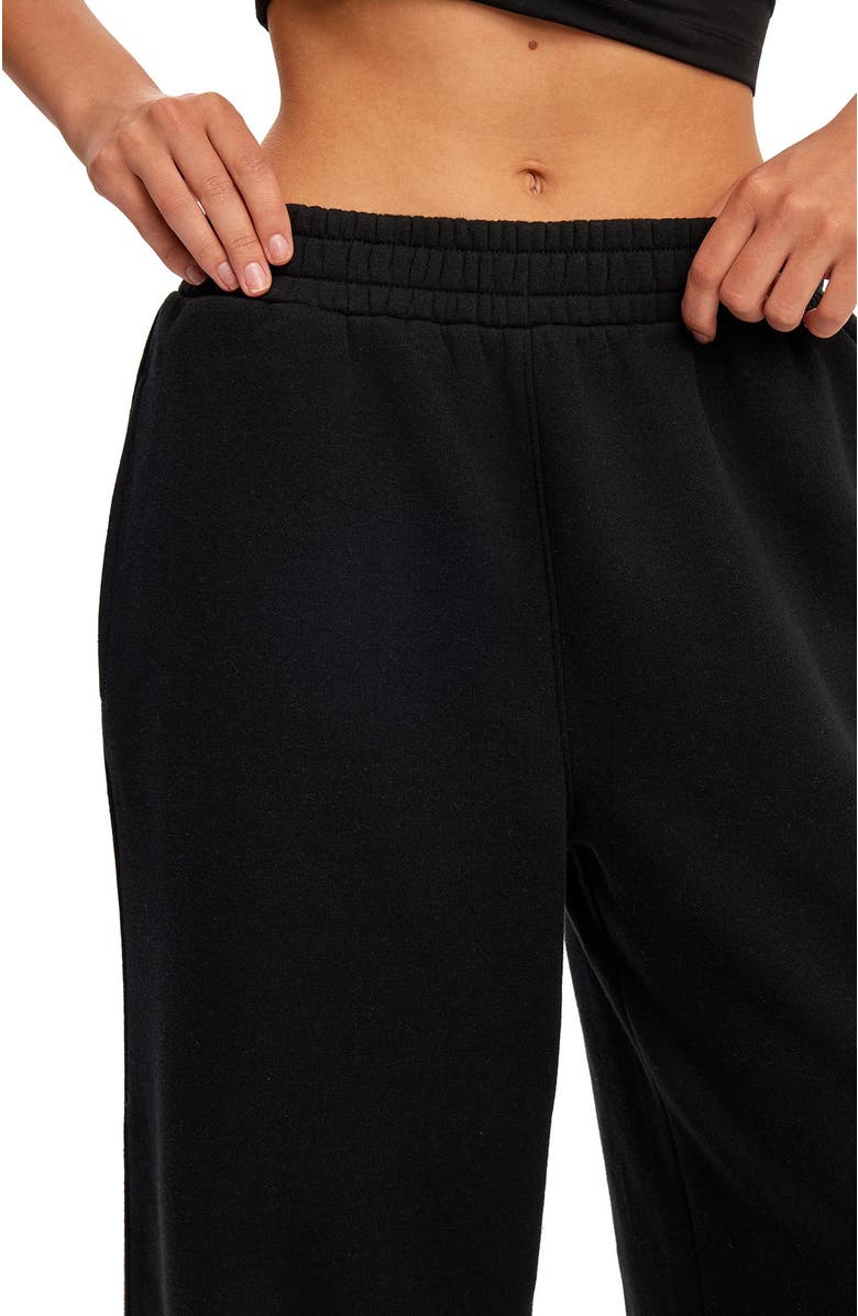 COTTON ON BODY Women's Active Fleece Wide Leg Sweatpant, Alternate, color, Black