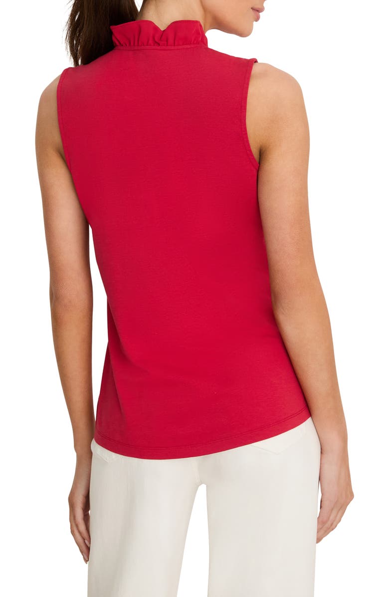 NIC+ZOE Ruffle Around Tank, Alternate, color, True Red