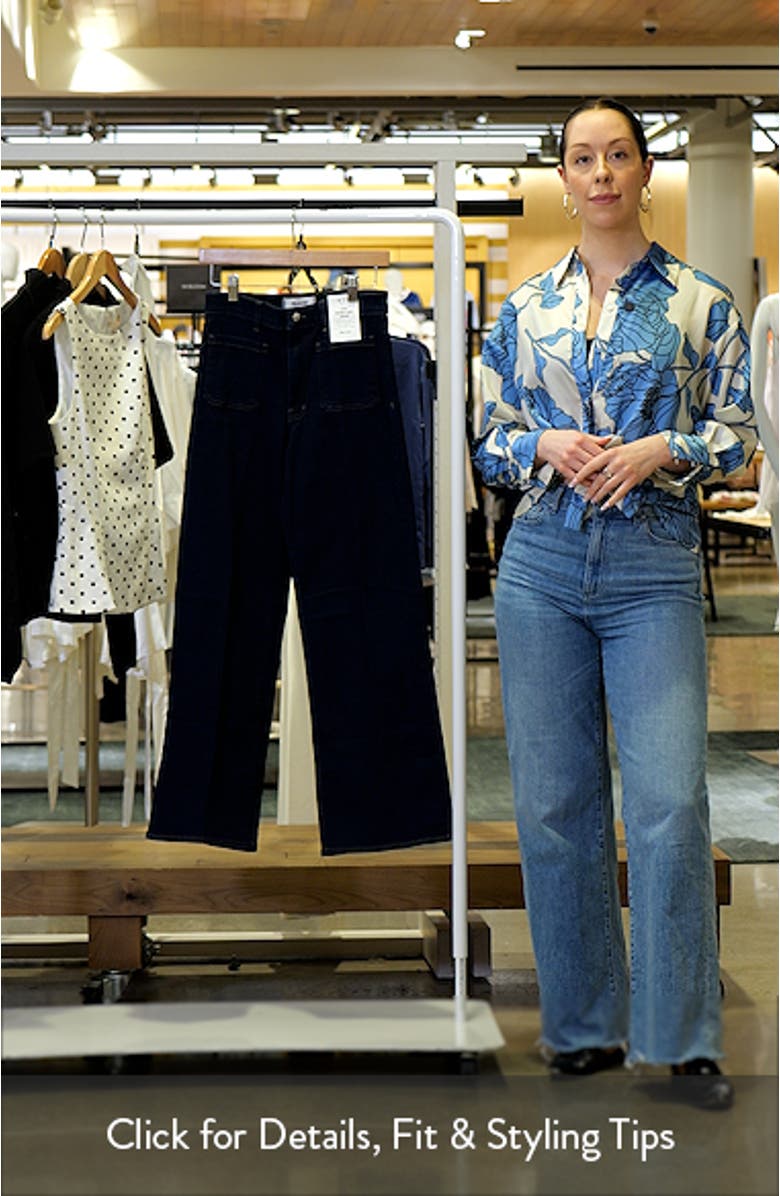 The Emmy Patch Pocket High Waist Wide Leg Jeans, sales video thumbnail