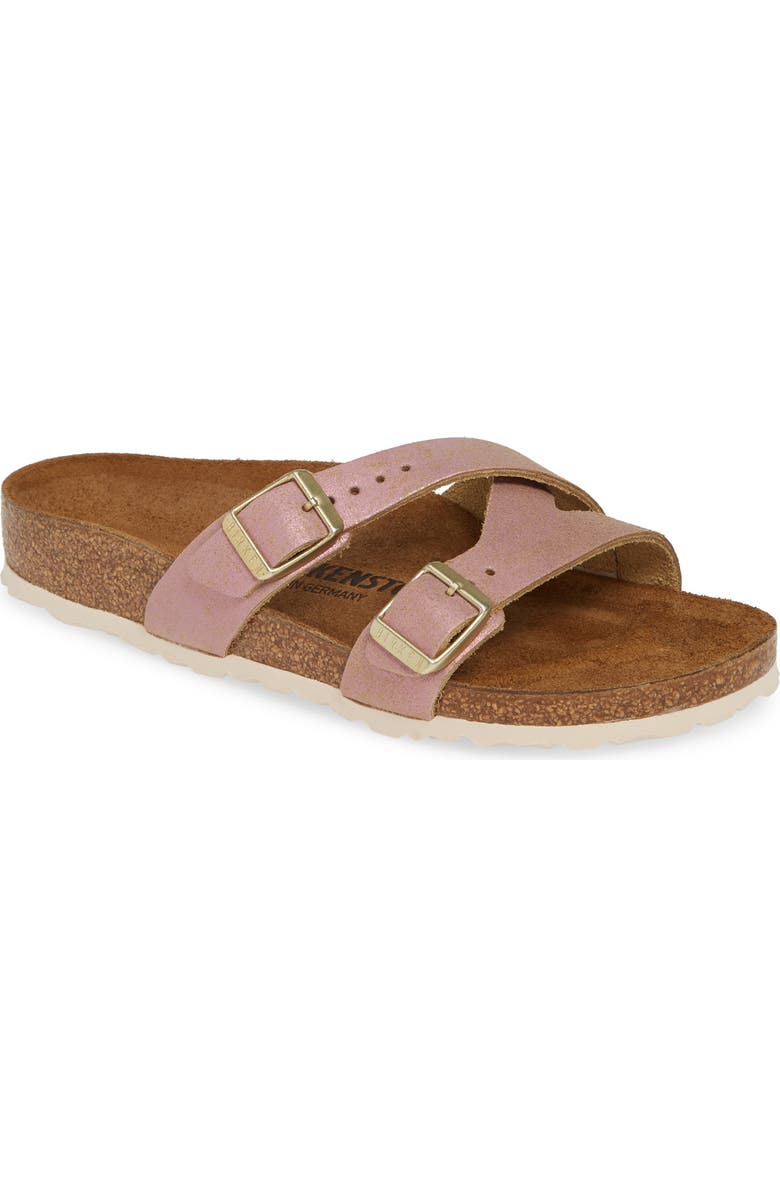 Birkenstock Yao Metallic Slide Sandal, Main, color,