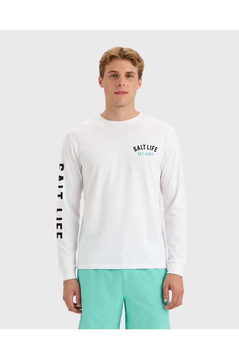 Saltwater Apex Long Sleeve Tee, Main, color, BLACK