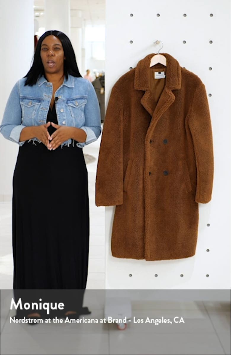 Faux Fur Long Teddy Coat, sales video thumbnail
