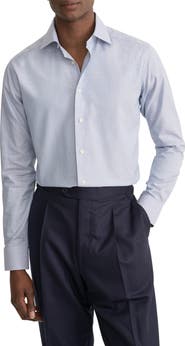 Eton Slim Fit Cotton Dobby Dress Shirt