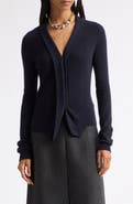 PLAN C Shawl Collar Cashmere Cardigan