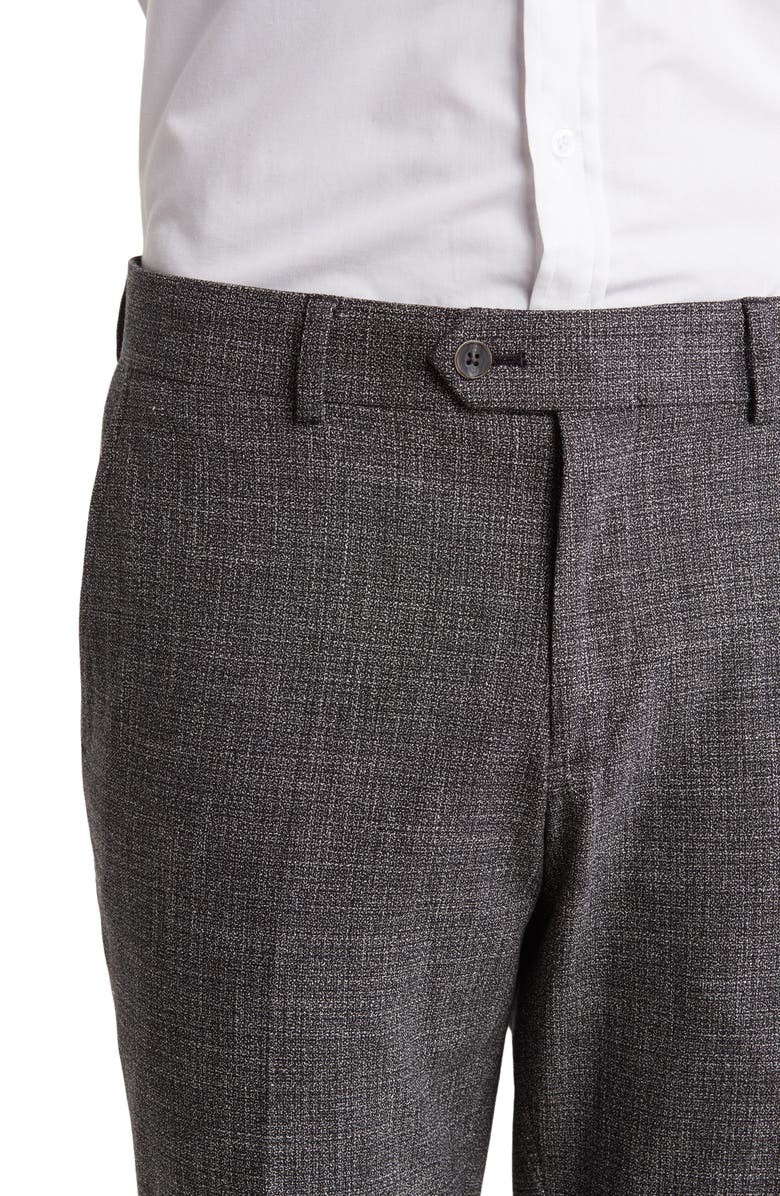 Original Penguin Charcoal Textured Slim Fit Plaid Suit, Alternate, color,