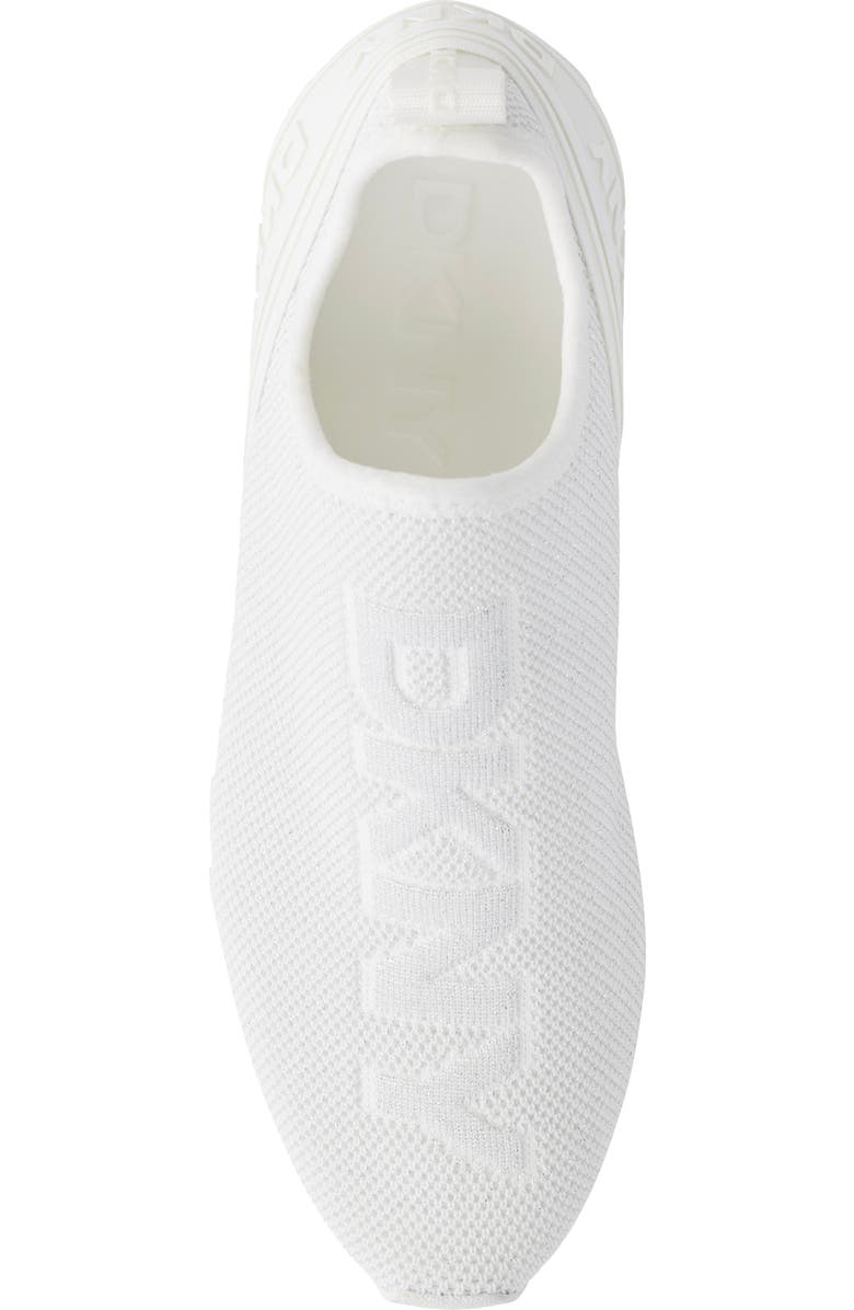 DKNY Abbi Slip-On Wedge Sneaker, Alternate, color, Bright White