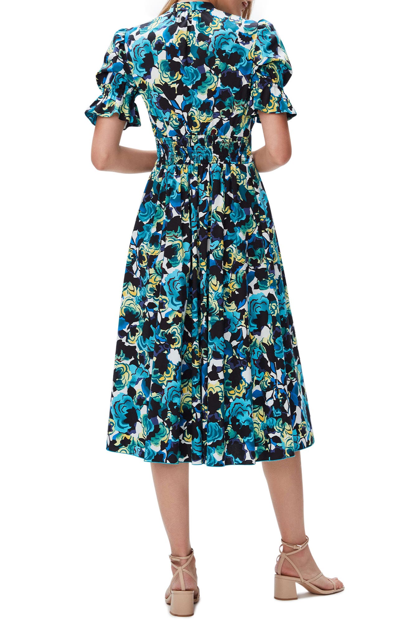 Diane von Furstenberg Erica Floral Button-Up Dress (Women) | Nordstrom