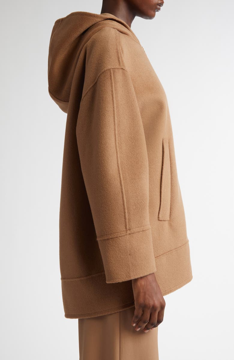 Max Mara Cloe Virgin Wool Hoodie, Alternate, color, 