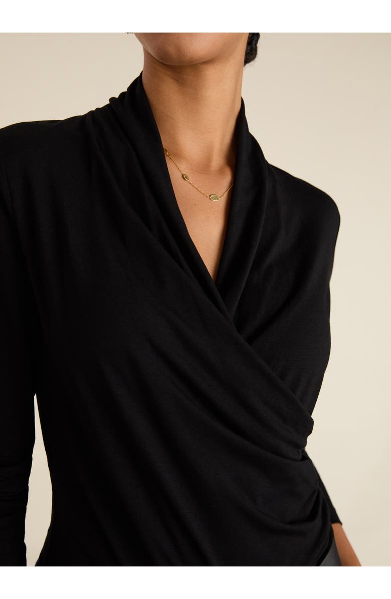 Baukjen Gylda Wrap Top, Alternate, color, Caviar Black