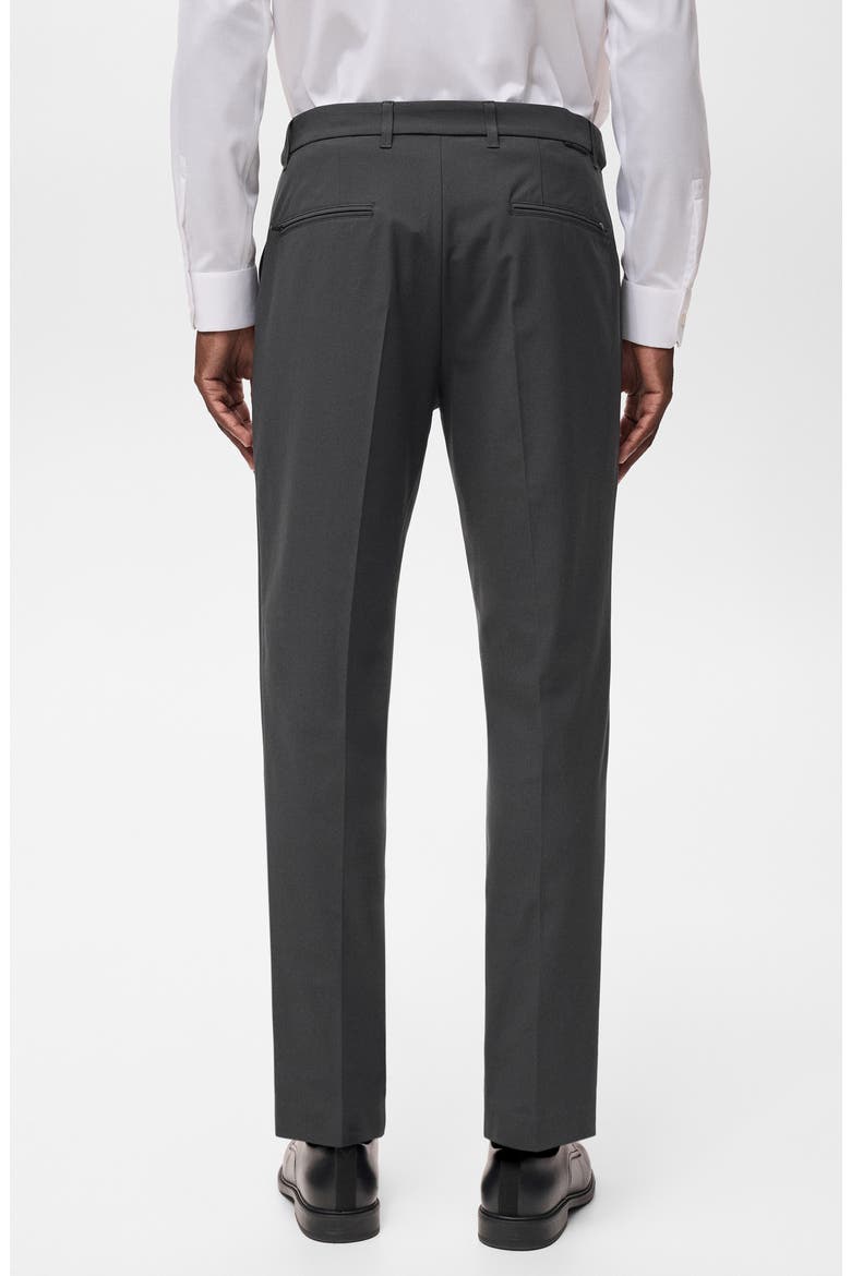 Slim Fit Thermolite® Flat Front Pants, Alternate, color, DARK GREEN GREY