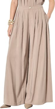 Apricot Pleat Detail Super Wide Trouser